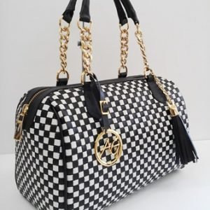 Checkered Satchel bag