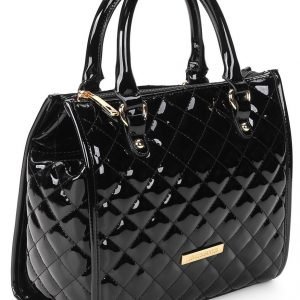 Black Patent Leather Satchel