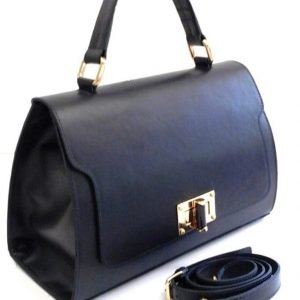 Black Top Handle Bag