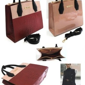 Colour-block Tote Bag