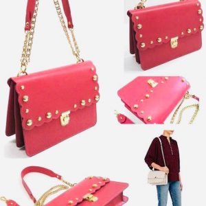 Red Rivert Design Shoulder Bag