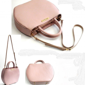 Pink Dome Shaped Satchel Bag