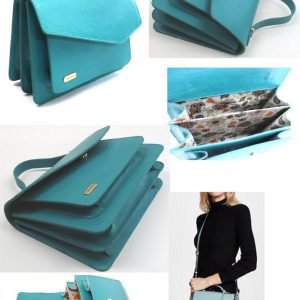 Teal Top Handle Bag