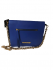 Blue Shoulder Bag with Chain Strap