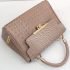Mini Croc-embossed leather Top handle bag