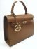 Brown Top Handle Leather Bag