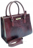Croc-embossed Satchel Bag